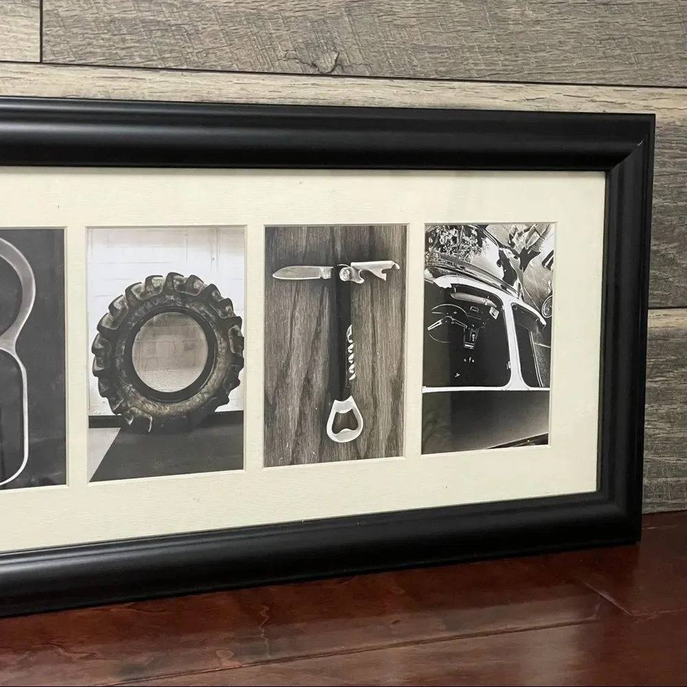 ABBOTT Personalized Name Art Wall Decor Sepia Color 30.5” x 11”